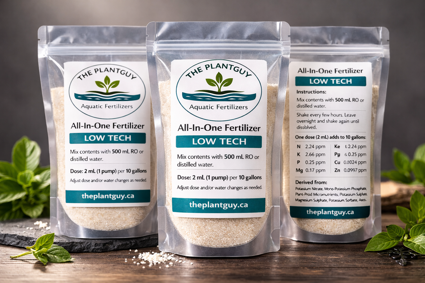 The PlantGuy All in One Low Tech- Shrimp safe (bottle combo) 1.5 Liter FREE SHIP SPECIAL