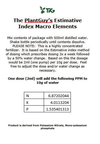 Aqua Vitae Estimative Index (3 liter bottle combo)- Free Shipping