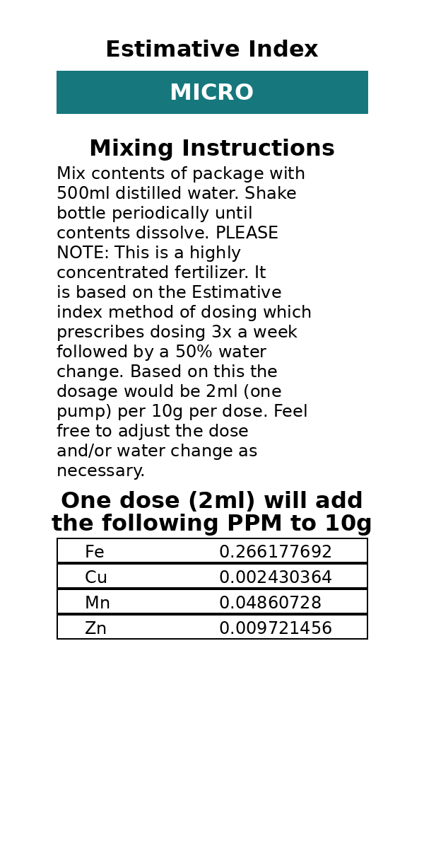 The PlantGuy Estimative Index (3 liter bottle combo)- Free Shipping